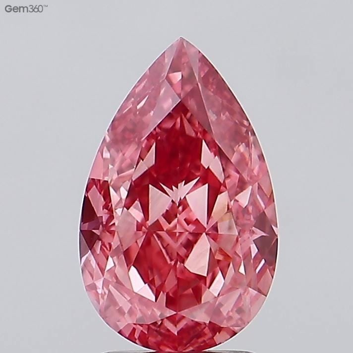 Loose Diamond - PEAR 3.02ct Fancy Vivid Pink VS2: Loose Diamond - PEAR 3.02ct Fancy Vivid Pink VS2 Source: This is a real non-mined Diamond that has been grown in a lab Shape: PEAR Carats: 3.02 Color: Fancy Vivid Pink Certification: IGI Video: