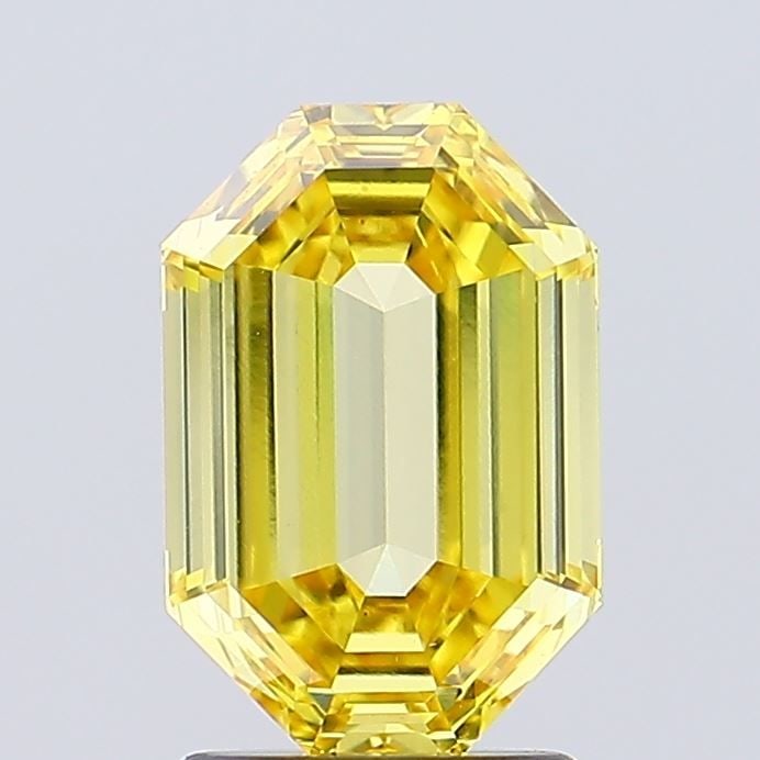 Loose Diamond - OCTAGONAL 2.0ct Fancy Intense Yellow VS1: Loose Diamond - OCTAGONAL 2.0ct Fancy Intense Yellow VS1 Source: This is a real non-mined Diamond that has been grown in a lab Shape: OCTAGONAL Carats: 2.0 Color: Fancy Intense Yellow Certification: I