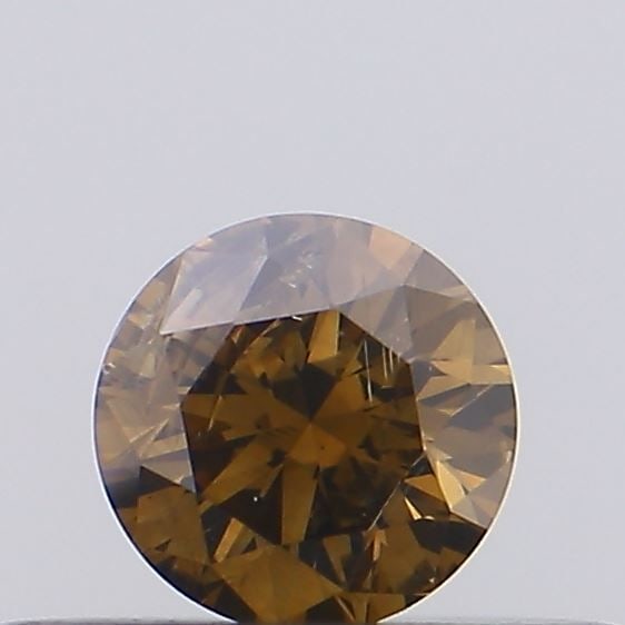 Loose Diamond - ROUND 0.19ct Fancy Brown SI2: Loose Diamond - ROUND 0.19ct Fancy Brown SI2 Source: Natural Shape: ROUND Carats: 0.19 Color: Fancy Brown Certification: NONE Video: