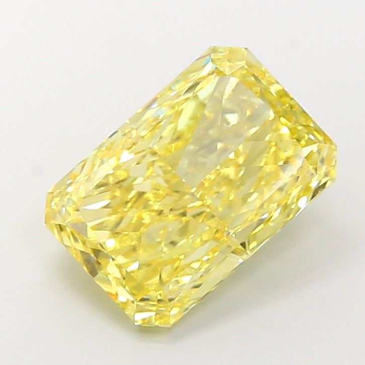 Loose Diamond - RADIANT 7.09ct Fancy Vivid Yellow VS1: Loose Diamond - RADIANT 7.09ct Fancy Vivid Yellow VS1 Source: This is a real non-mined Diamond that has been grown in a lab Shape: RADIANT Carats: 7.09 Color: Fancy Vivid Yellow Certification: IGI Vid