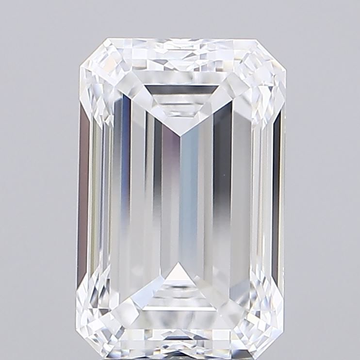 Loose Diamond - EMERALD 4.55ct E VVS2: Loose Diamond - EMERALD 4.55ct E VVS2 Source: This is a real non-mined Diamond that has been grown in a lab Shape: EMERALD Carats: 4.55 Color: E Clarity: VVS2 Certification: IGI Video: