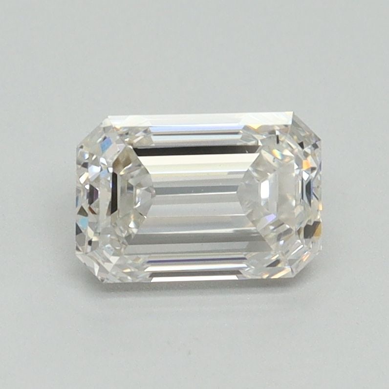 Loose Diamond - EMERALD 1.07ct F VS1: Loose Diamond - EMERALD 1.07ct F VS1 Source: This is a real non-mined Diamond that has been grown in a lab Shape: EMERALD Carats: 1.07 Color: F Clarity: VS1 Certification: NONE Video: