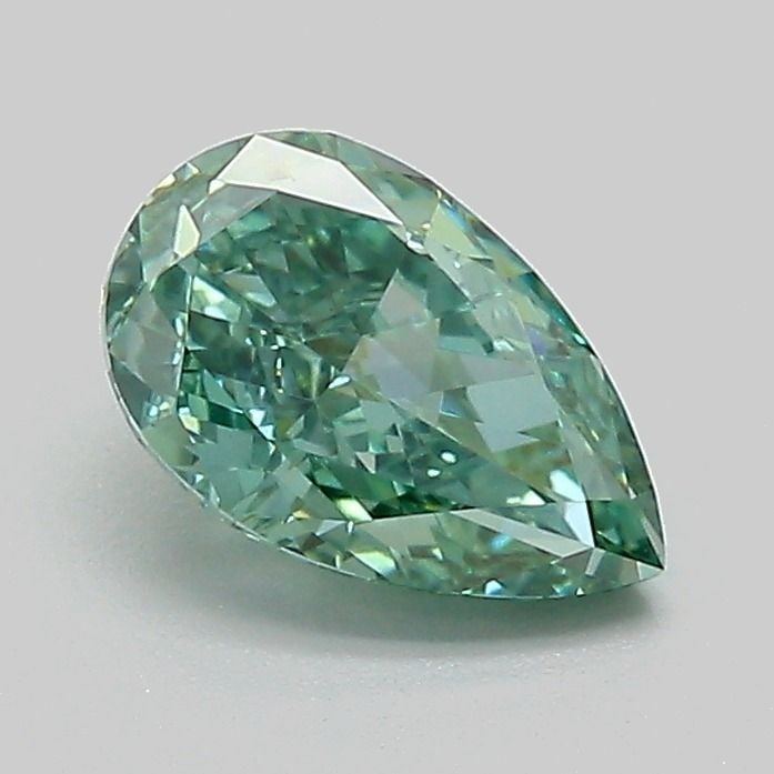 Loose Diamond - PEAR 1.03ct Fancy Vivid Green VS1: Loose Diamond - PEAR 1.03ct Fancy Vivid Green VS1 Source: This is a real non-mined Diamond that has been grown in a lab Shape: PEAR Carats: 1.03 Color: Fancy Vivid Green Certification: IGI Video: