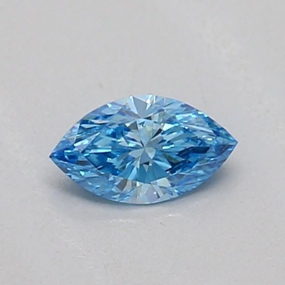 Loose Diamond - MARQUISE 0.14ct Fancy Vivid Blue VVS2: Loose Diamond - MARQUISE 0.14ct Fancy Vivid Blue VVS2 Source: This is a real non-mined Diamond that has been grown in a lab Shape: MARQUISE Carats: 0.14 Color: Fancy Vivid Blue Certification: IGI PLEA