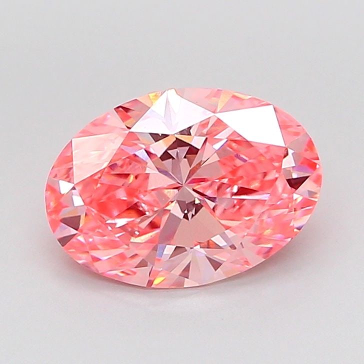 Loose Diamond - OVAL 2.11ct Fancy Vivid Pink VVS2: Loose Diamond - OVAL 2.11ct Fancy Vivid Pink VVS2 Source: This is a real non-mined Diamond that has been grown in a lab Shape: OVAL Carats: 2.11 Color: Fancy Vivid Pink Certification: IGI Video: