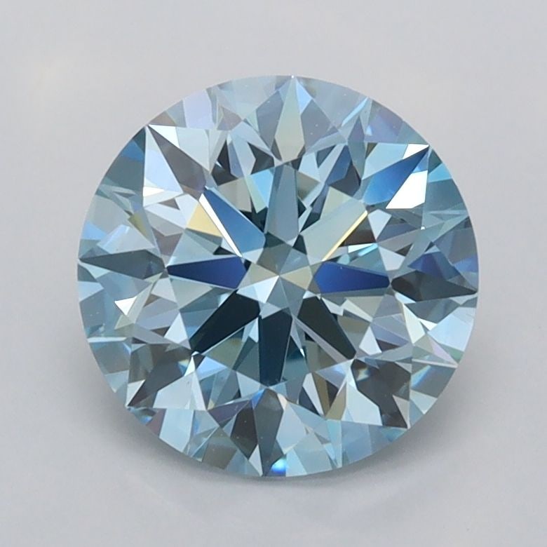 Ideal Loose Diamond - ROUND 1.77ct Fancy Vivid Blue VS1: Ideal Loose Diamond - ROUND 1.77ct Fancy Vivid Blue VS1 Source: This is a real non-mined Diamond that has been grown in a lab Shape: ROUND Carats: 1.77 Color: Fancy Vivid Blue Certification: IGI