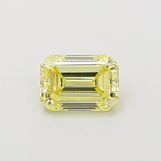 Loose Diamond - EMERALD 0.41ct Fancy Yellow VVS2: Loose Diamond - EMERALD 0.41ct Fancy Yellow VVS2 Source: This is a real non-mined Diamond that has been grown in a lab Shape: EMERALD Carats: 0.41 Color: Fancy Yellow Certification: IGI Video: