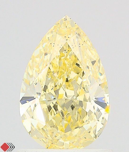Loose Diamond - PEAR 1.51ct Fancy Intense Yellow VS2: Loose Diamond - PEAR 1.51ct Fancy Intense Yellow VS2 Source: This is a real non-mined Diamond that has been grown in a lab Shape: PEAR Carats: 1.51 Color: Fancy Intense Yellow Certification: IGI Video