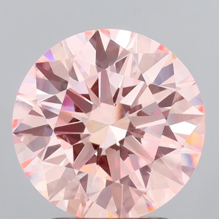 Ideal Loose Diamond - ROUND 2.61ct Fancy Intense Pink VS1: Ideal Loose Diamond - ROUND 2.61ct Fancy Intense Pink VS1 Source: This is a real non-mined Diamond that has been grown in a lab Shape: ROUND Carats: 2.61 Color: Fancy Intense Pink Certification: IGI V