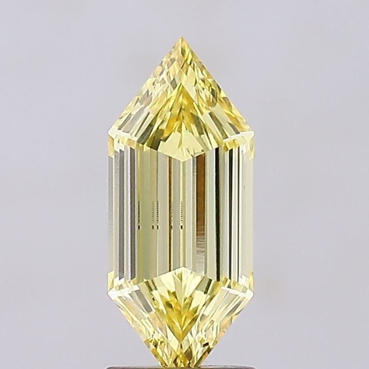 Loose Diamond - HEXAGONAL 1.83ct Fancy Yellow VVS2: Loose Diamond - HEXAGONAL 1.83ct Fancy Yellow VVS2 Source: This is a real non-mined Diamond that has been grown in a lab Shape: HEXAGONAL Carats: 1.83 Color: Fancy Yellow Certification: IGI Video: