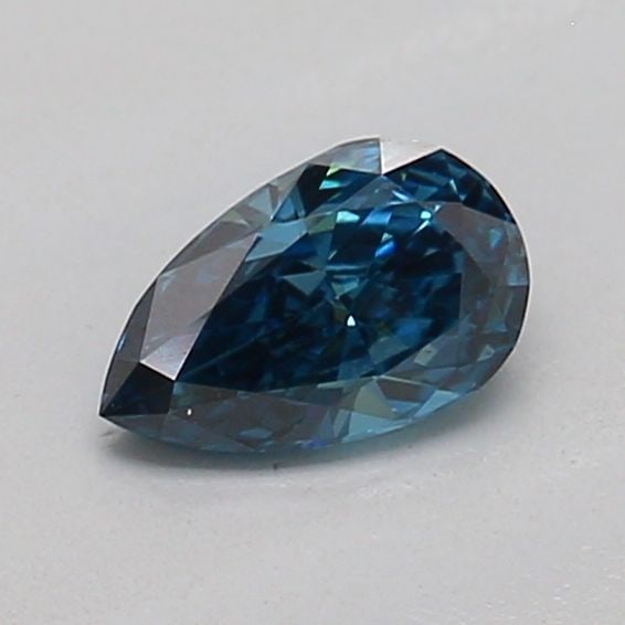 Loose Diamond - PEAR 0.25ct Fancy Vivid Greenish Blue VVS2: Loose Diamond - PEAR 0.25ct Fancy Vivid Greenish Blue VVS2 Source: This is a real non-mined Diamond that has been grown in a lab Shape: PEAR Carats: 0.25 Color: Fancy Vivid Greenish Blue Certification
