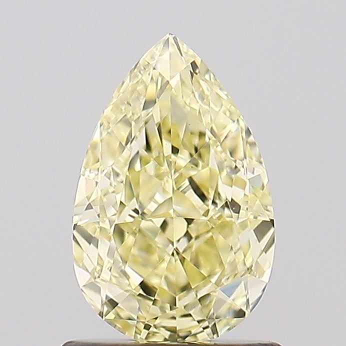 Loose Diamond - PEAR 1.02ct Fancy Yellow VS1: Loose Diamond - PEAR 1.02ct Fancy Yellow VS1 Source: This is a real non-mined Diamond that has been grown in a lab Shape: PEAR Carats: 1.02 Color: Fancy Yellow Certification: IGI Video: