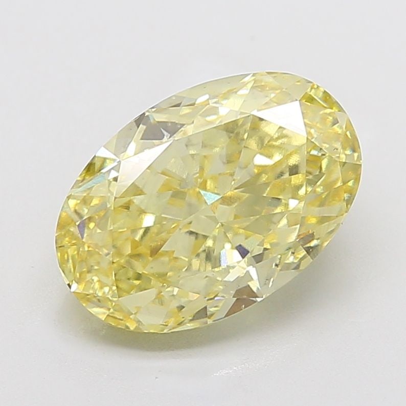 Loose Diamond - OVAL 6.1ct Fancy Intense Yellow VS1: Loose Diamond - OVAL 6.1ct Fancy Intense Yellow VS1 Source: This is a real non-mined Diamond that has been grown in a lab Shape: OVAL Carats: 6.1 Color: Fancy Intense Yellow Certification: IGI Video: