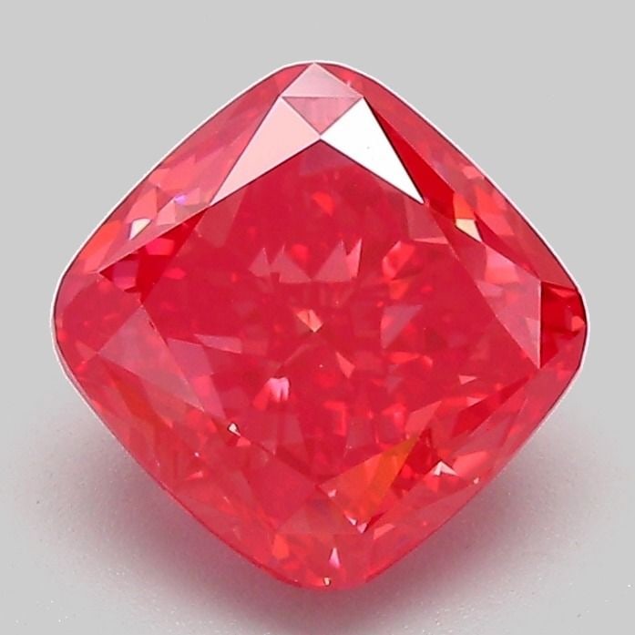 Loose Diamond - CUSHION MODIFIED 2.06ct Fancy Vivid Red VVS2: Loose Diamond - CUSHION MODIFIED 2.06ct Fancy Vivid Red VVS2 Source: This is a real non-mined Diamond that has been grown in a lab Shape: CUSHION MODIFIED Carats: 2.06 Color: Fancy Vivid Red Certifica