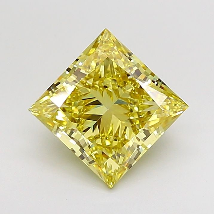 Loose Diamond - PRINCESS 3.01ct Fancy Intense Yellow VS1: Loose Diamond - PRINCESS 3.01ct Fancy Intense Yellow VS1 Source: This is a real non-mined Diamond that has been grown in a lab Shape: PRINCESS Carats: 3.01 Color: Fancy Intense Yellow Certification: I