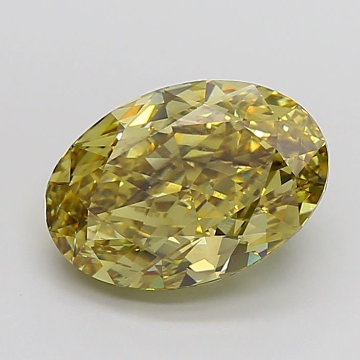 Loose Diamond - OVAL 6.64ct Fancy Vivid Gray Yellow VS2: Loose Diamond - OVAL 6.64ct Fancy Vivid Gray Yellow VS2 Source: This is a real non-mined Diamond that has been grown in a lab Shape: OVAL Carats: 6.64 Color: Fancy Vivid Gray Yellow Certification: IGI