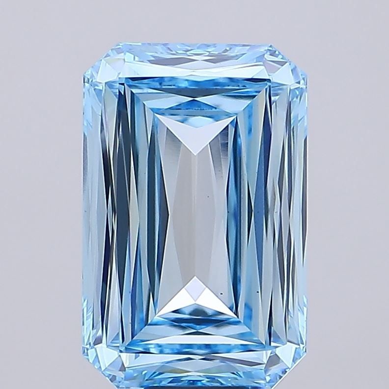 Loose Diamond - RADIANT 16.06ct Fancy Vivid Blue VS1: Loose Diamond - RADIANT 16.06ct Fancy Vivid Blue VS1 Source: This is a real non-mined Diamond that has been grown in a lab Shape: RADIANT Carats: 16.06 Color: Fancy Vivid Blue Certification: IGI Video