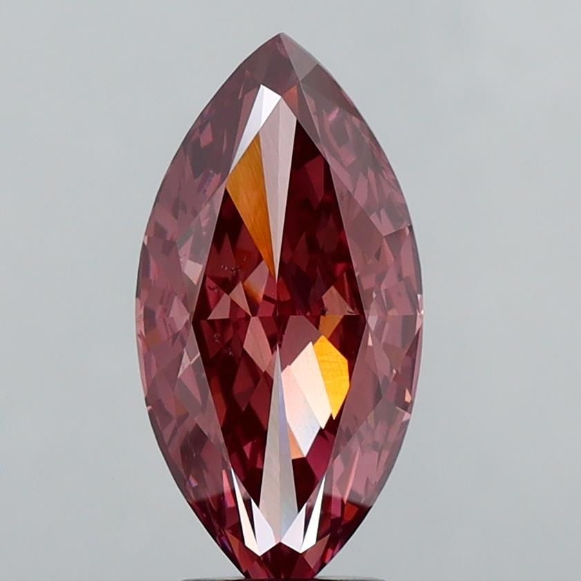 Loose Diamond - MARQUISE 5.37ct Fancy Deep Brownish Pink VS2: Loose Diamond - MARQUISE 5.37ct Fancy Deep Brownish Pink VS2 Source: This is a real non-mined Diamond that has been grown in a lab Shape: MARQUISE Carats: 5.37 Color: Fancy Deep Brownish Pink Certific
