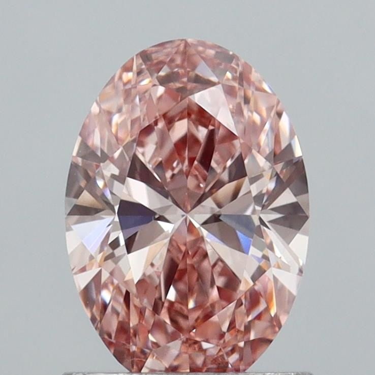 Loose Diamond - OVAL 1.06ct Fancy Intense Brownish Pink VVS2: Loose Diamond - OVAL 1.06ct Fancy Intense Brownish Pink VVS2 Source: This is a real non-mined Diamond that has been grown in a lab Shape: OVAL Carats: 1.06 Color: Fancy Intense Brownish Pink