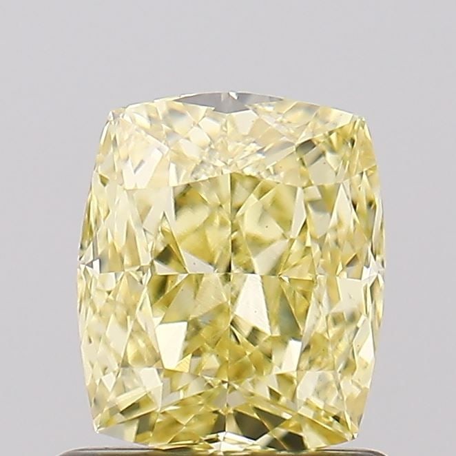 Loose Diamond - CUSHION MODIFIED 1.0ct Fancy Intense Yellow VS1: Loose Diamond - CUSHION MODIFIED 1.0ct Fancy Intense Yellow VS1 Source: This is a real non-mined Diamond that has been grown in a lab Shape: CUSHION MODIFIED Carats: 1.0 Color: Fancy Intense Yellow Ce
