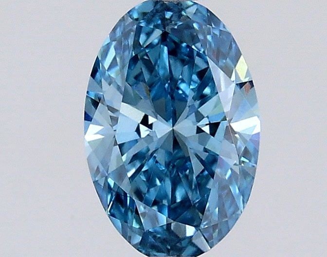 Loose Diamond - OVAL 0.53ct Fancy Vivid Blue VS1: Loose Diamond - OVAL 0.53ct Fancy Vivid Blue VS1 Source: This is a real non-mined Diamond that has been grown in a lab Shape: OVAL Carats: 0.53 Color: Fancy Vivid Blue Certification: IGI Video: