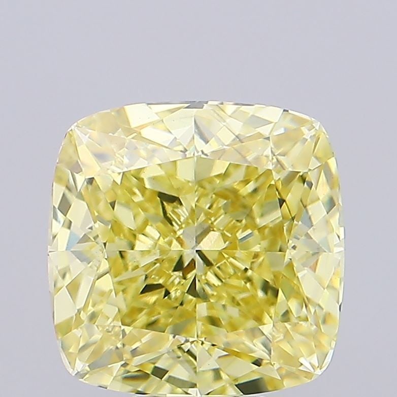 Loose Diamond - CUSHION MODIFIED 7.52ct Fancy Intense Yellow VS2: Loose Diamond - CUSHION MODIFIED 7.52ct Fancy Intense Yellow VS2 Source: This is a real non-mined Diamond that has been grown in a lab Shape: CUSHION MODIFIED Carats: 7.52 Color: Fancy Intense Yellow 