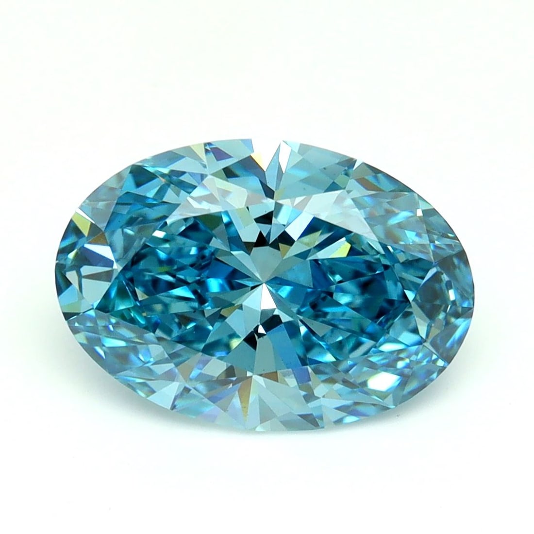 Loose Diamond - OVAL 3.08ct Fancy Vivid Blue VS1: Loose Diamond - OVAL 3.08ct Fancy Vivid Blue VS1 Source: This is a real non-mined Diamond that has been grown in a lab Shape: OVAL Carats: 3.08 Color: Fancy Vivid Blue Certification: IGI Video: