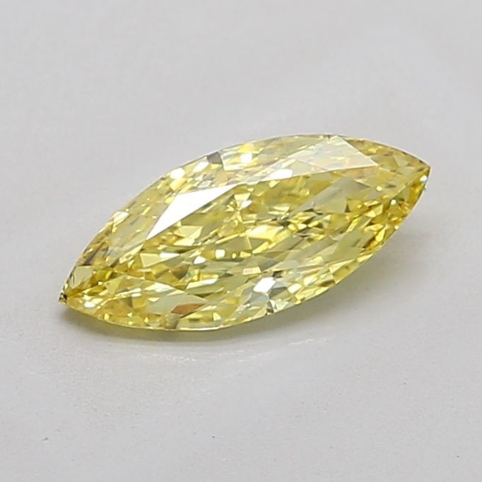 Loose Diamond - MARQUISE 0.9ct Fancy Intense Yellow VS1: Loose Diamond - MARQUISE 0.9ct Fancy Intense Yellow VS1 Source: This is a real non-mined Diamond that has been grown in a lab Shape: MARQUISE Carats: 0.9 Color: Fancy Intense Yellow Certification: IGI