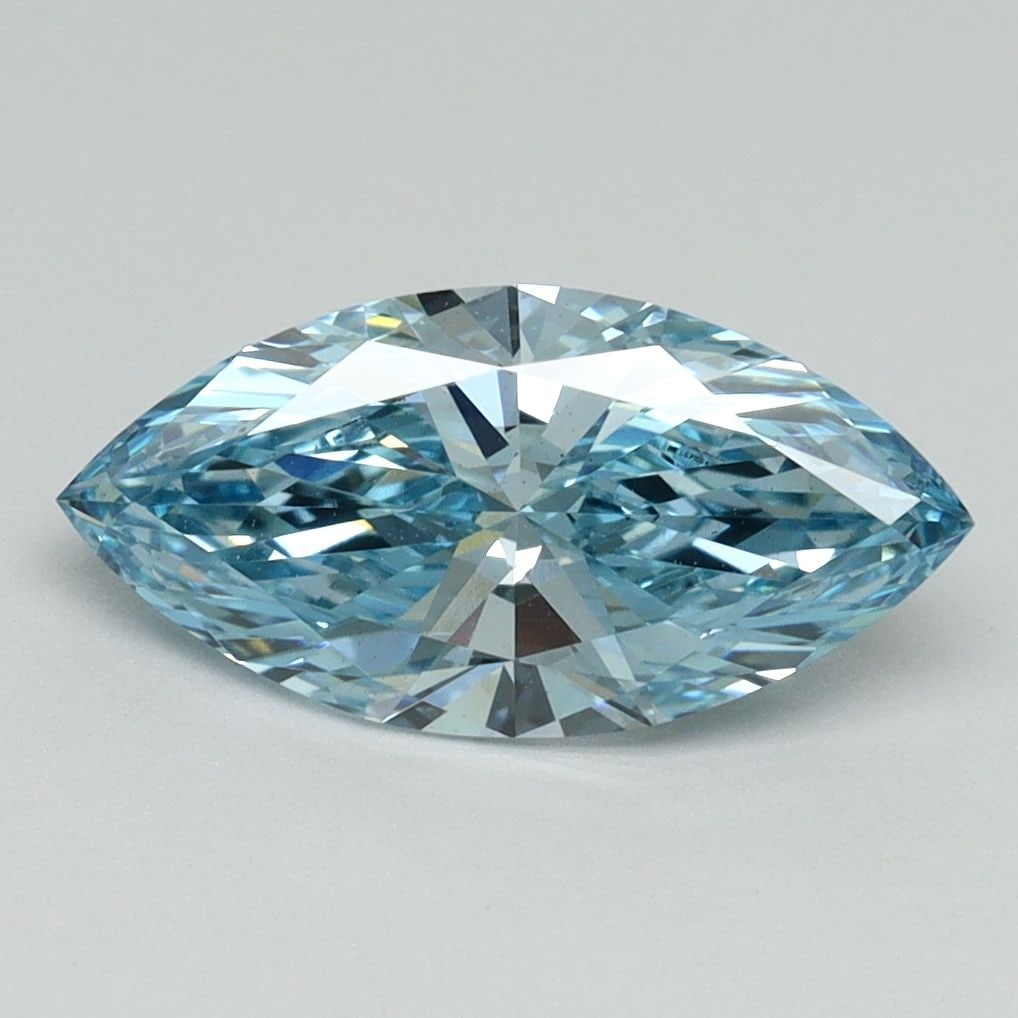 Loose Diamond - MARQUISE 1.5ct Fancy Vivid Blue VS1: Loose Diamond - MARQUISE 1.5ct Fancy Vivid Blue VS1 Source: This is a real non-mined Diamond that has been grown in a lab Shape: MARQUISE Carats: 1.5 Color: Fancy Vivid Blue Certification: IGI Video: