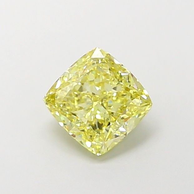 Loose Diamond - CUSHION MODIFIED 1.63ct Fancy Intense Yellow VS1: Loose Diamond - CUSHION MODIFIED 1.63ct Fancy Intense Yellow VS1 Source: This is a real non-mined Diamond that has been grown in a lab Shape: CUSHION MODIFIED Carats: 1.63 Color: Fancy Intense Yellow 
