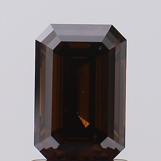 Loose Diamond - EMERALD 1.32ct Fancy Deep Brown VS2: Loose Diamond - EMERALD 1.32ct Fancy Deep Brown VS2 Source: This is a real non-mined Diamond that has been grown in a lab Shape: EMERALD Carats: 1.32 Color: Fancy Deep Brown Certification: NONE Video: