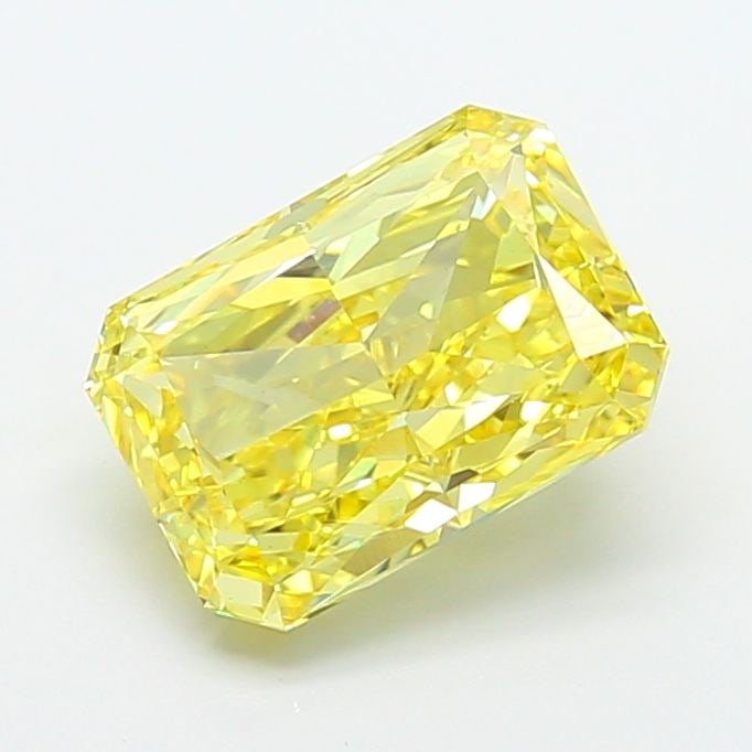 Loose Diamond - RADIANT 4.11ct Fancy Vivid Yellow VS1: Loose Diamond - RADIANT 4.11ct Fancy Vivid Yellow VS1 Source: This is a real non-mined Diamond that has been grown in a lab Shape: RADIANT Carats: 4.11 Color: Fancy Vivid Yellow Certification: IGI Vid
