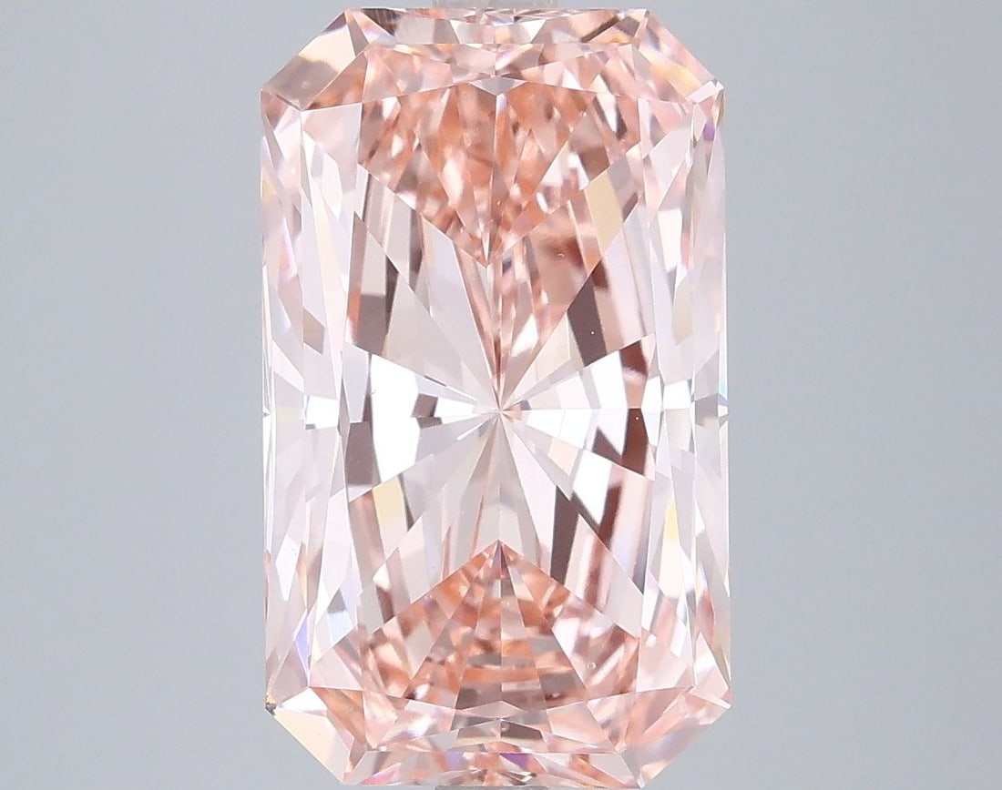 Loose Diamond - RADIANT 5.0ct Fancy Vivid Pink VS1: Loose Diamond - RADIANT 5.0ct Fancy Vivid Pink VS1 Source: This is a real non-mined Diamond that has been grown in a lab Shape: RADIANT Carats: 5.0 Color: Fancy Vivid Pink Certification: IGI Video: