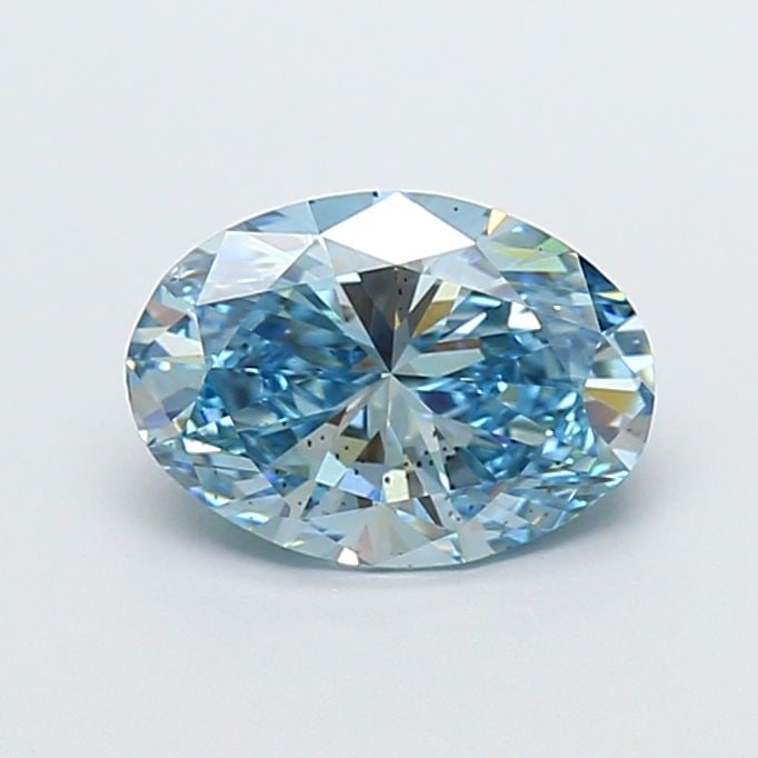 Loose Diamond - OVAL 1.51ct Fancy Vivid Blue SI2: Loose Diamond - OVAL 1.51ct Fancy Vivid Blue SI2 Source: This is a real non-mined Diamond that has been grown in a lab Shape: OVAL Carats: 1.51 Color: Fancy Vivid Blue Certification: IGI Video: