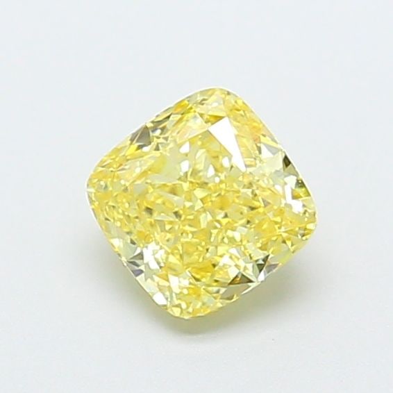 Loose Diamond - CUSHION MODIFIED 1.04ct Fancy Intense Yellow VVS2: Loose Diamond - CUSHION MODIFIED 1.04ct Fancy Intense Yellow VVS2 Source: This is a real non-mined Diamond that has been grown in a lab Shape: CUSHION MODIFIED Carats: 1.04 Color: Fancy Intense Yellow