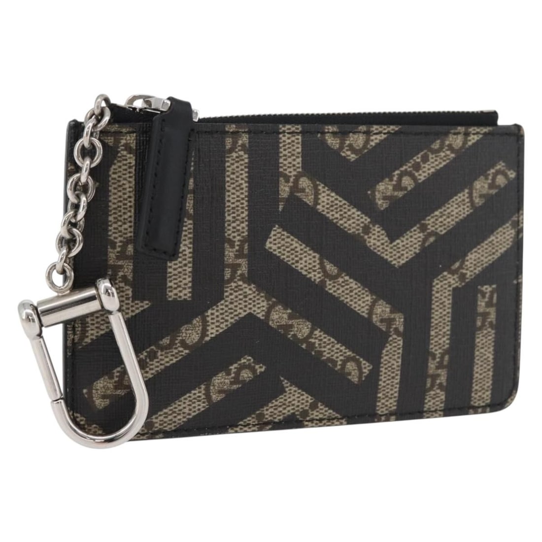 Gucci Caleido PVC GG coin purse beige silver 411818: Gucci Caleido PVC GG coin purse beige silver 411818 This Gucci GG Supreme GG Caleido coin purse features a beige and silver design crafted from PVC leather and GG canvas. Made in Italy, it offers a co
