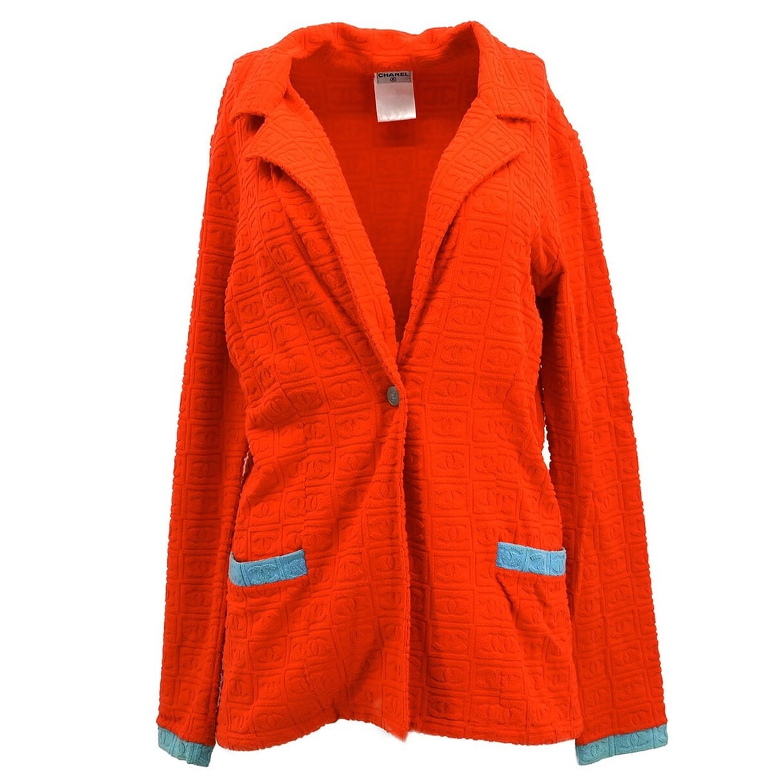 Chanel Sports Line Vintage Red Blue Single Breasted Jacket (1 of 10)