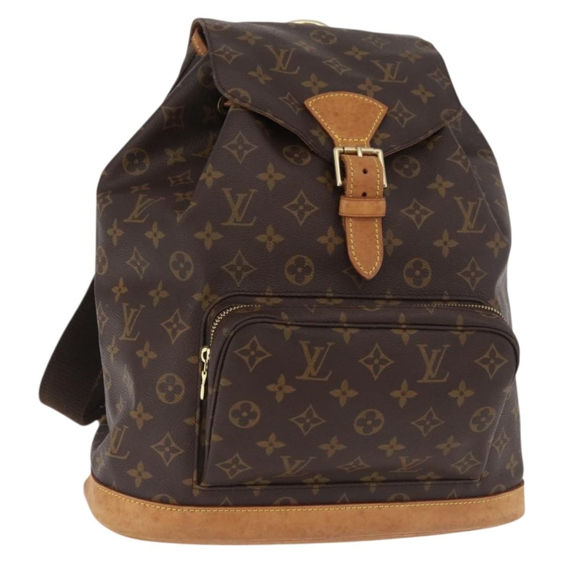 Louis Vuitton Montsouris monogram canvas backpack: Louis Vuitton Montsouris monogram canvas backpack This Louis Vuitton Vintage Montsouris Backpack is crafted from brown monogram canvas and designed for unisex use. The bag features visible signs of we