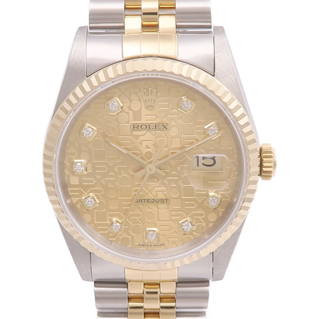 Rolex Datejust 16233J Men's Automatic Gold Tone Wristwatch (1 of 18)