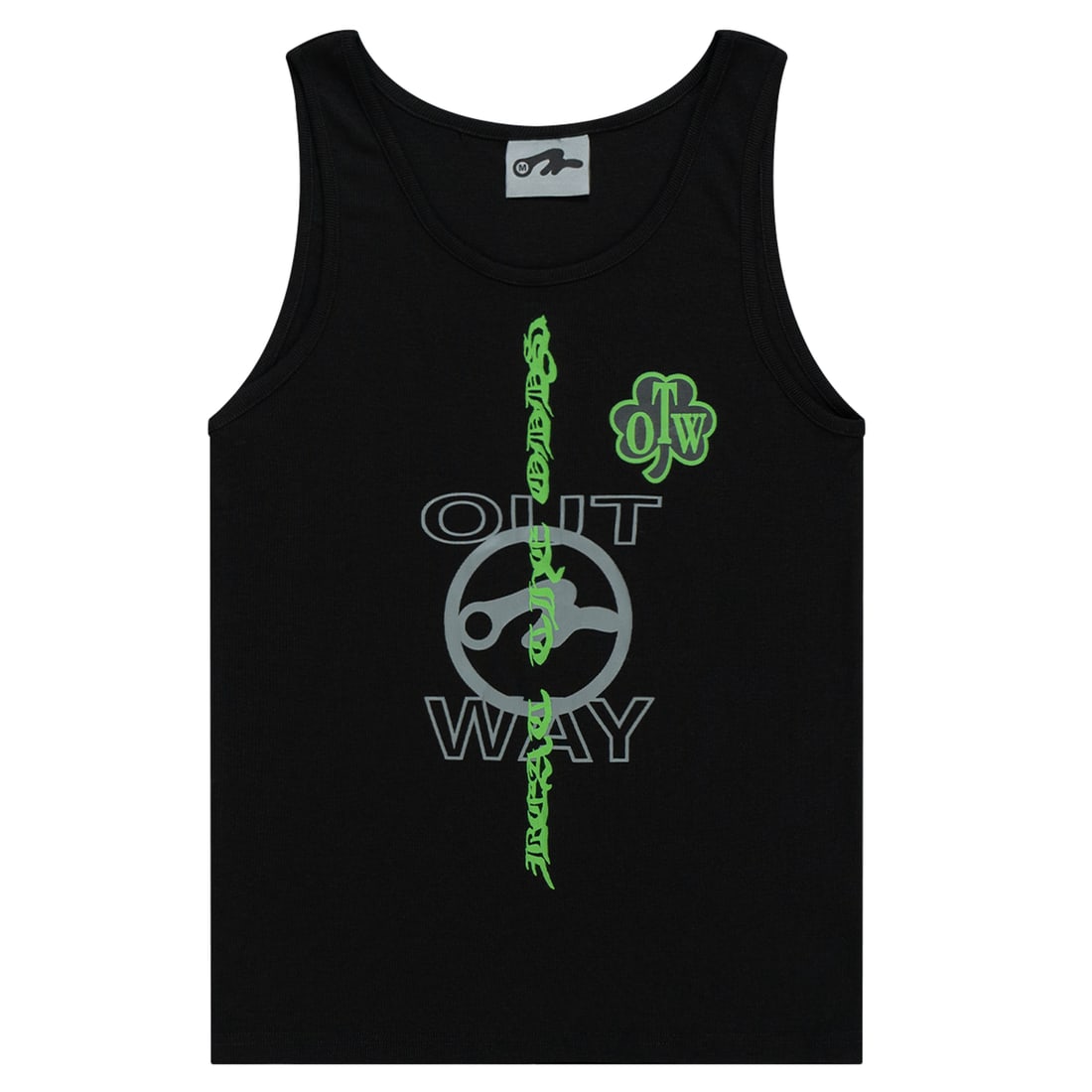 Black Sleeveless OTW Beat The Odds Graphic Top Small (1 of 2)