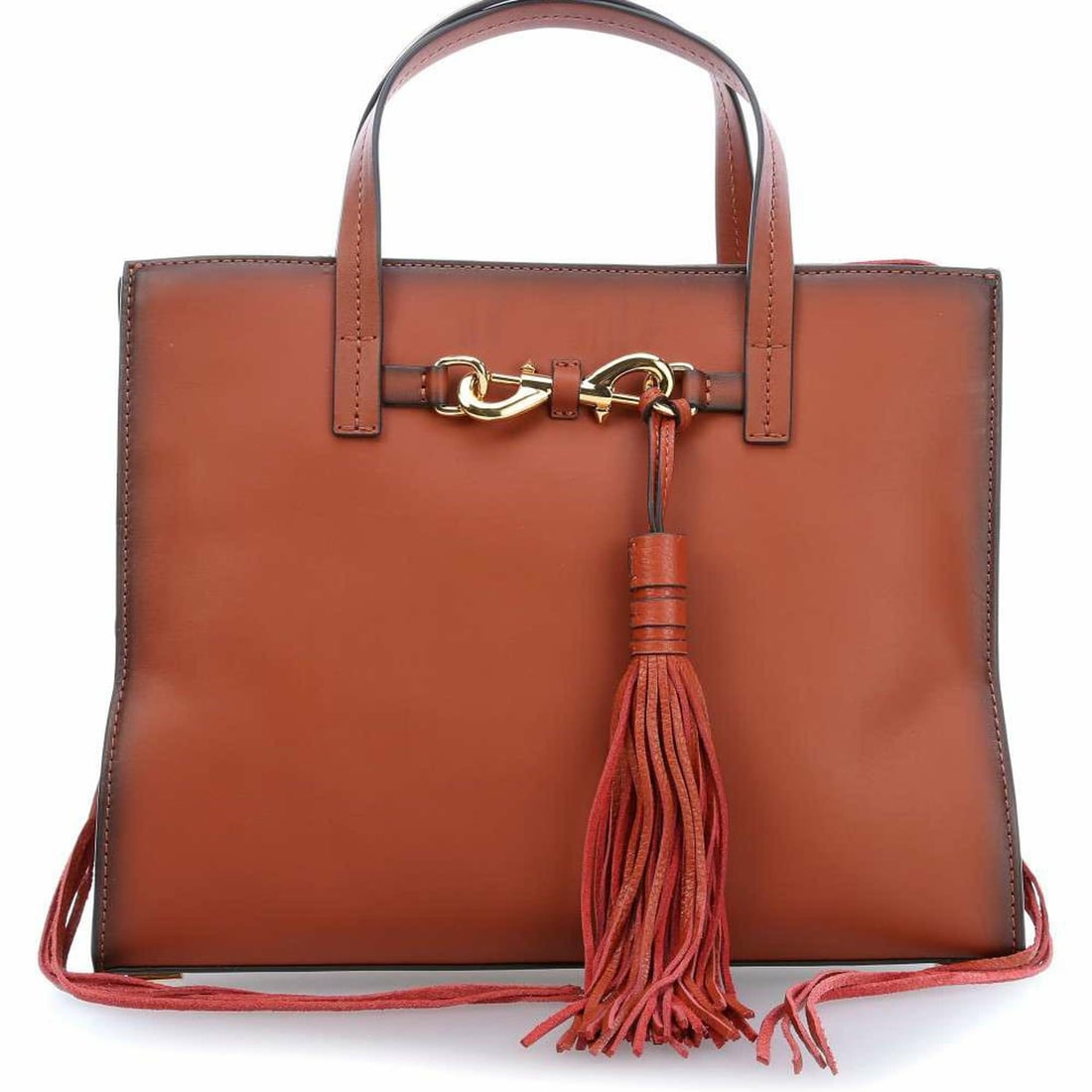Rebecca Minkoff Florence HF36DFNT64 Large Baked Clay Leather Tote Purse (1 of 8)