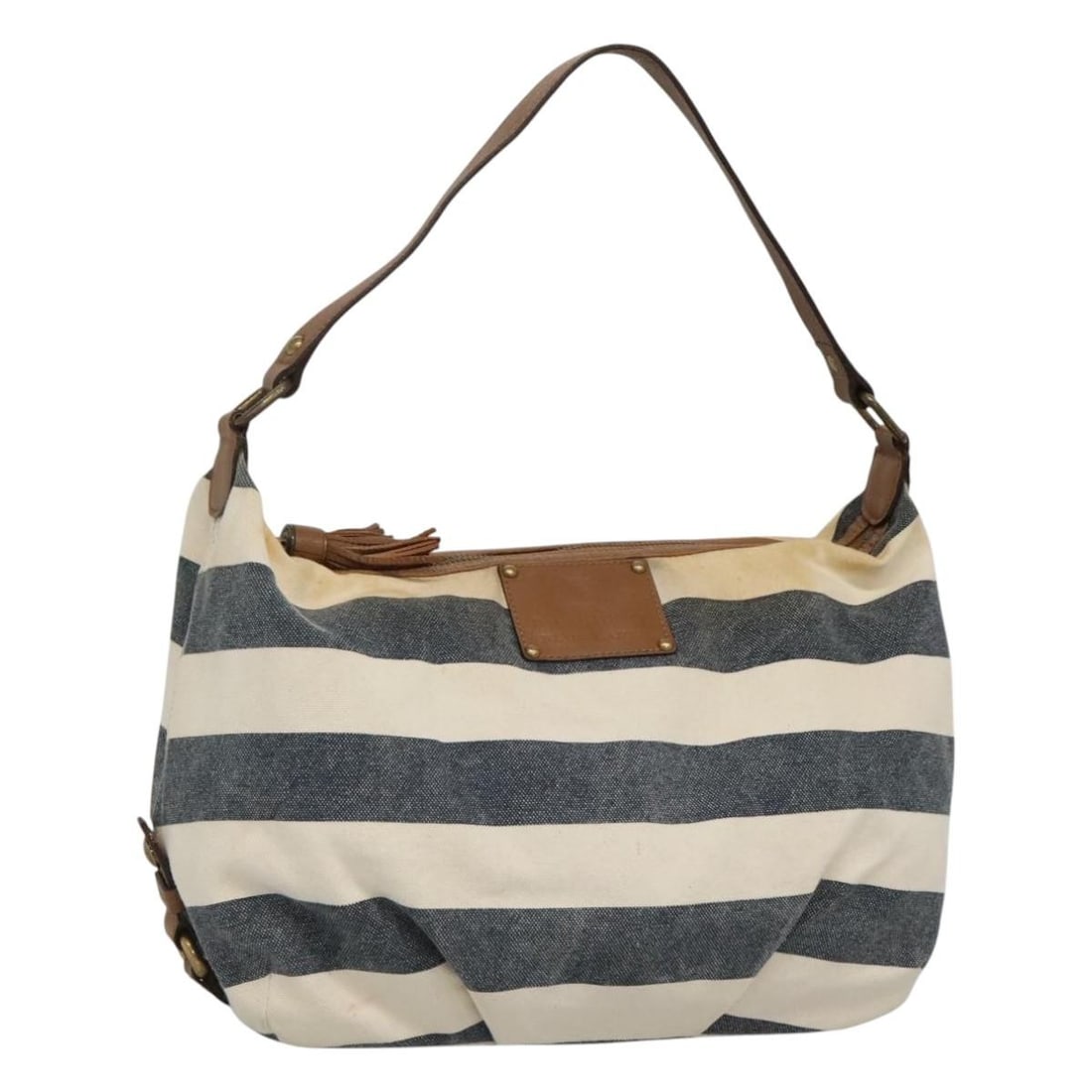 Burberry Blue Label Navy Canvas Women's Shoulder Bag from Japan: Burberry Blue Label Navy Canvas Women's Shoulder Bag from Japan This BURBERRY Blue Label shoulder bag is crafted from navy canvas and designed for women. Made in Japan, it features a spacious interior