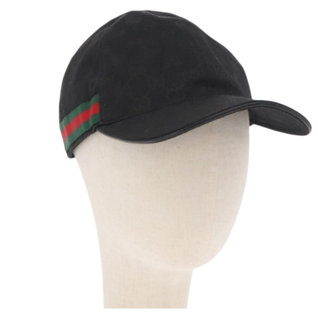Gucci GG Canvas Sherry Line Black Baseball Cap Size L Italy: Gucci GG Canvas Sherry Line Black Baseball Cap Size L Italy This is a women's Gucci Web Sherry Line GG Canvas baseball cap in black. Made in Italy, the cap features the signature GG canvas material an
