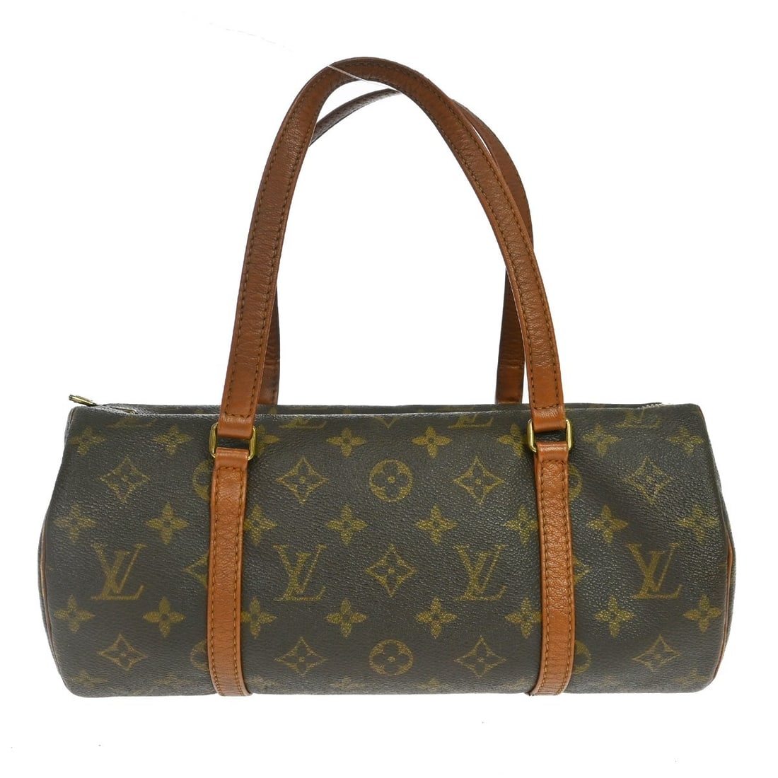 Louis Vuitton Papillon Monogram Canvas Handbag: Louis Vuitton Papillon Monogram Canvas Handbag This Louis Vuitton Papillon handbag features the iconic monogram canvas in brown, accented with leather details. Crafted in France, the bag is designed f