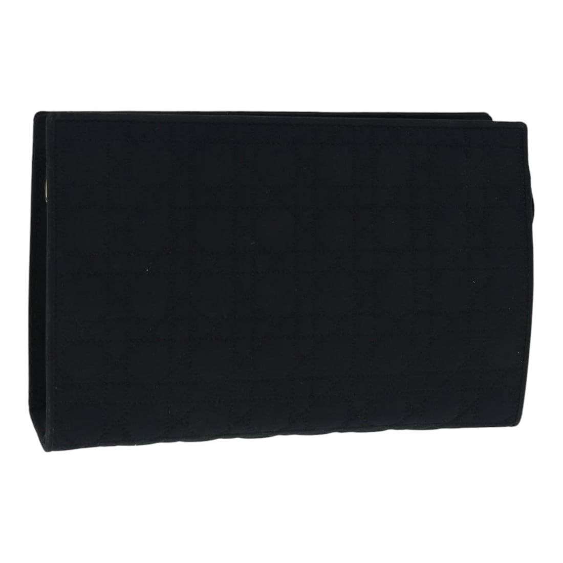 Christian Dior Canage Black Nylon Gold Pouch for Women: Christian Dior Canage Black Nylon Gold Pouch for Women This Christian Dior Canage pouch is crafted from black nylon with gold-tone accents. Designed for women, it features a compact structure and is m