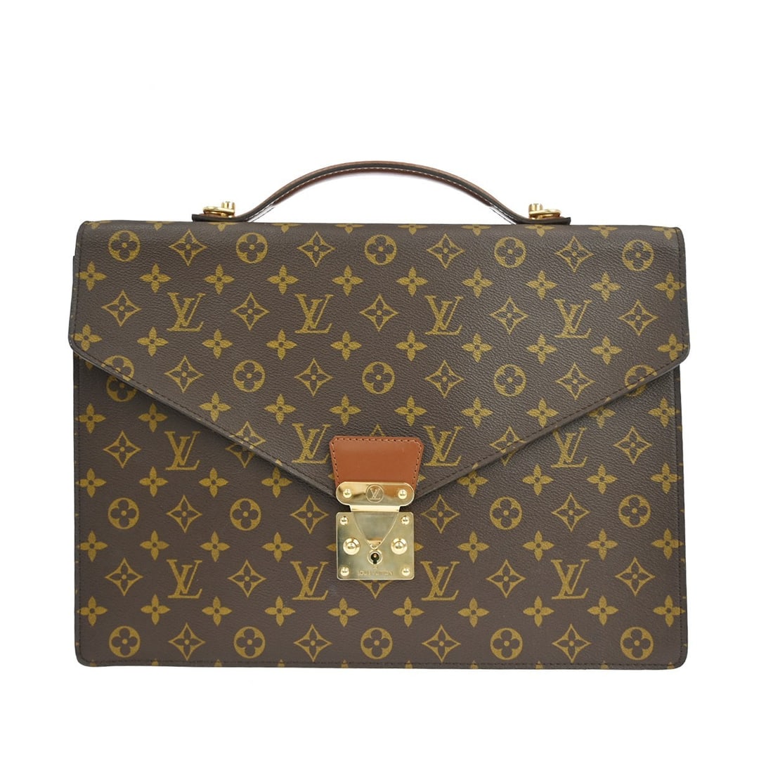 Louis Vuitton Monogram Canvas Porte Documents Bandouliere Handbag (1 of 14)