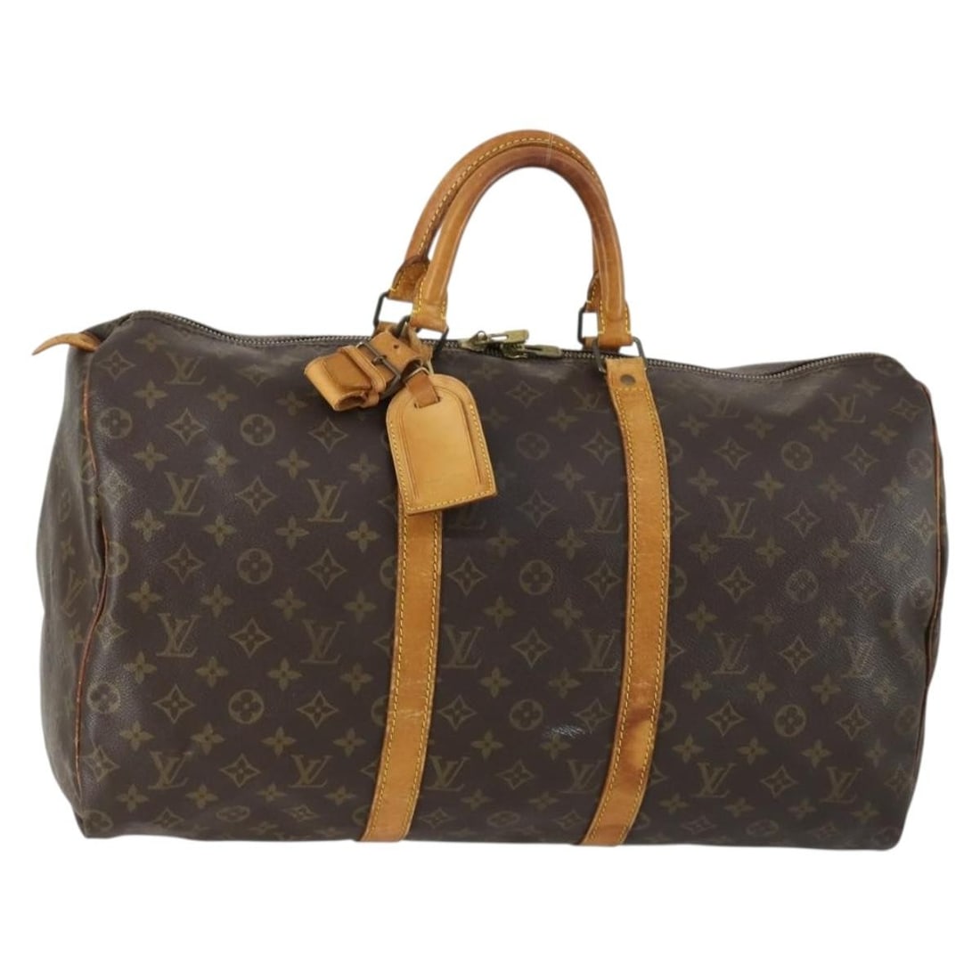 Louis Vuitton Keepall 50 Monogram Canvas Boston Bag M41426 France: Louis Vuitton Keepall 50 Monogram Canvas Boston Bag M41426 France This is a Louis Vuitton Monogram Keepall 50 Boston Bag, model M41426, crafted in France. Made from signature monogram canvas, the bag 