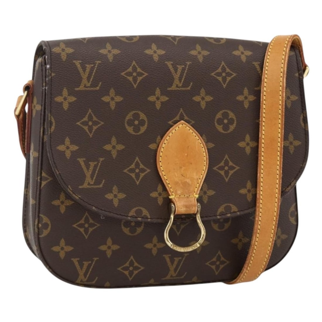 Louis Vuitton Saint Cloud GM Monogram Canvas Shoulder Bag M51242 France: Louis Vuitton Saint Cloud GM Monogram Canvas Shoulder Bag M51242 France This is a Louis Vuitton Monogram Saint Cloud GM shoulder bag crafted from signature monogram canvas. Designed for women, it feat