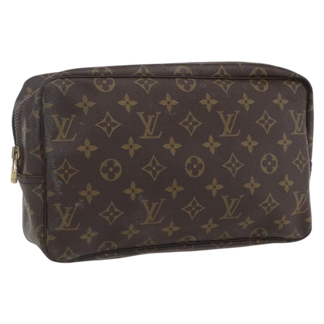 Louis Vuitton Monogram Canvas Trousse Toilette 28 Clutch Bag M47522 France: Louis Vuitton Monogram Canvas Trousse Toilette 28 Clutch Bag M47522 France This Louis Vuitton Monogram Trousse Toilette 28 clutch bag is crafted from signature monogram canvas and was made in France. 