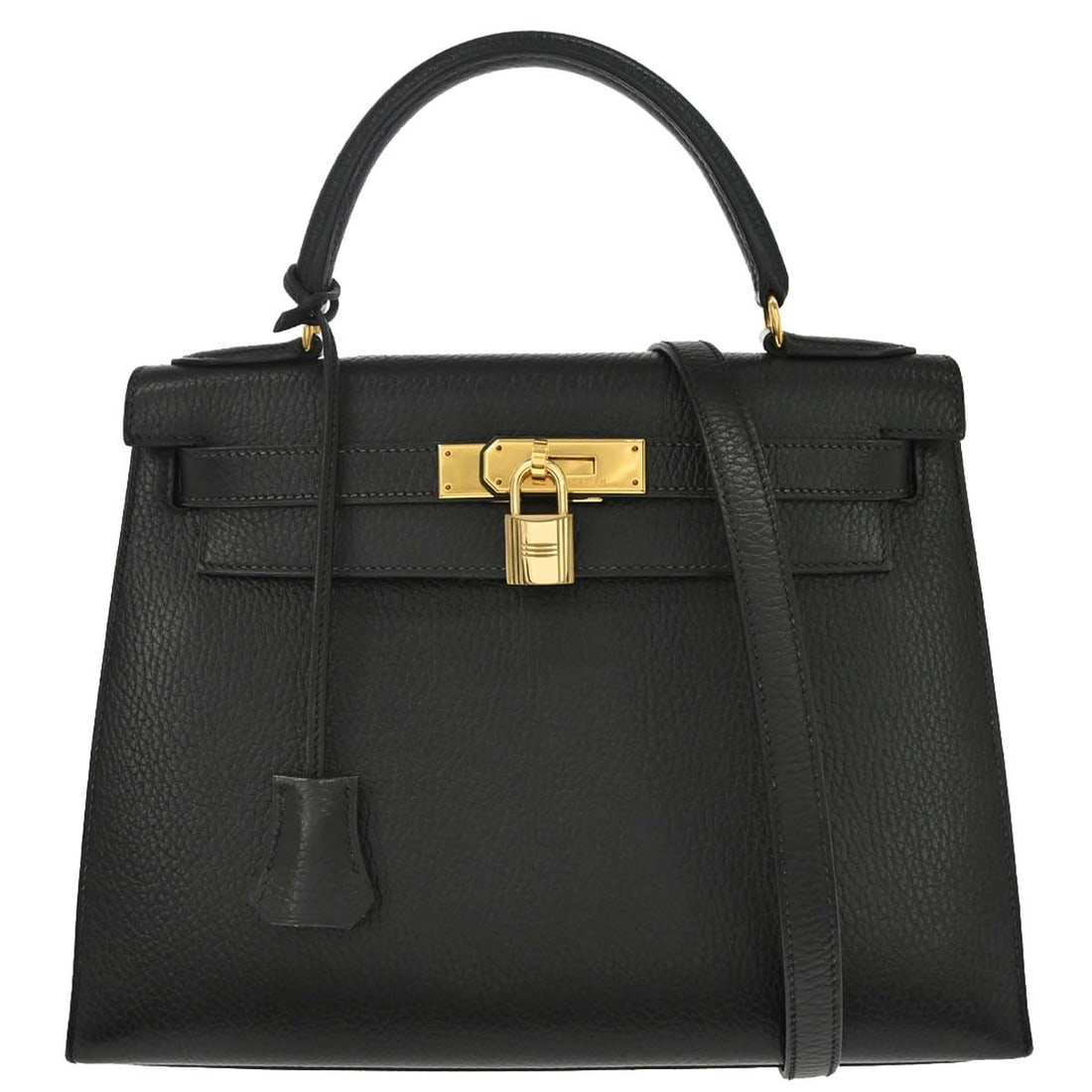 Hermes Kelly 28 Black Ardennes Leather Top Handle Satchel (1 of 15)